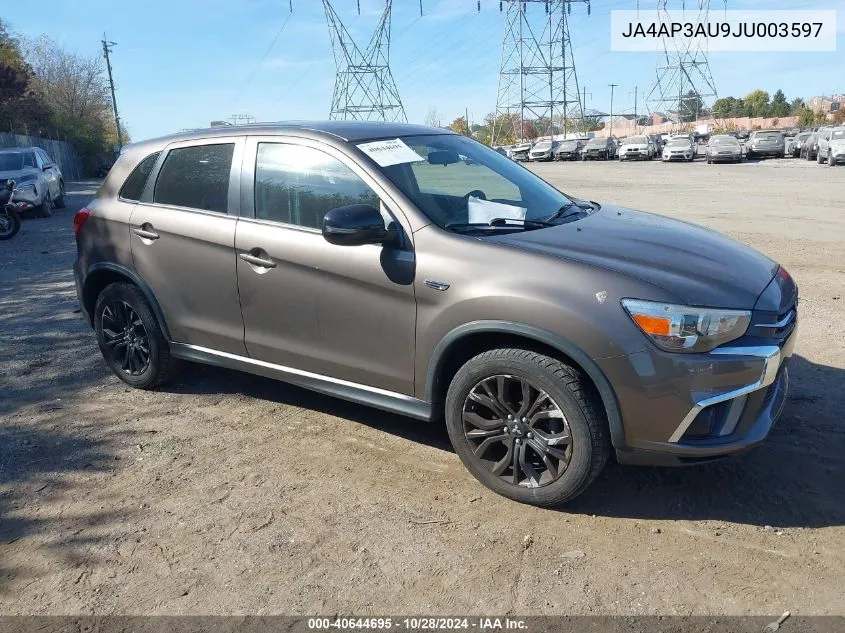 2018 Mitsubishi Outlander Sport 2.0 Le VIN: JA4AP3AU9JU003597 Lot: 40644695