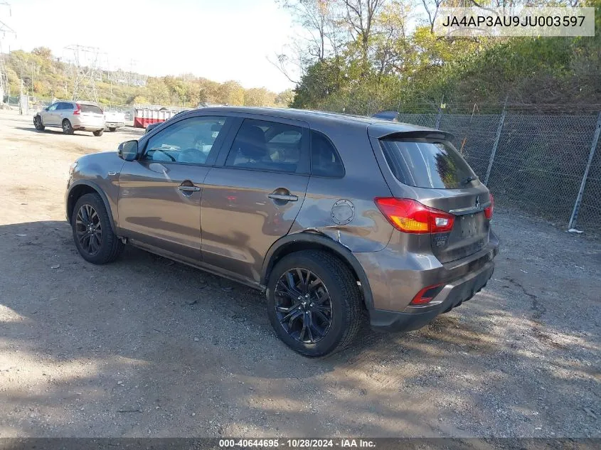 2018 Mitsubishi Outlander Sport 2.0 Le VIN: JA4AP3AU9JU003597 Lot: 40644695