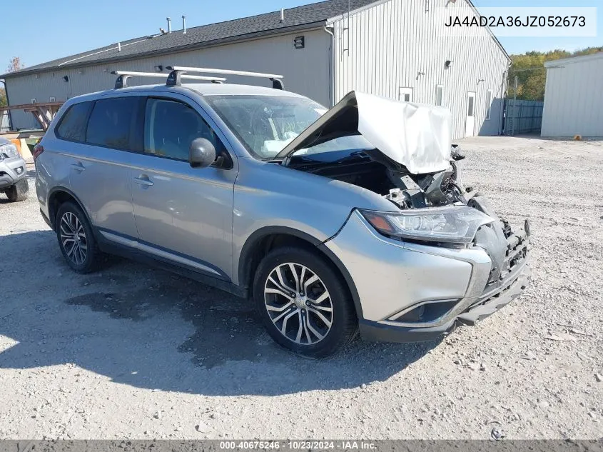 2018 Mitsubishi Outlander Es VIN: JA4AD2A36JZ052673 Lot: 40675246