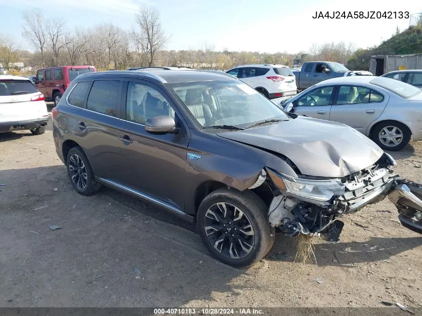 2018 Mitsubishi Outlander Phev Sel VIN: JA4J24A58JZ042133 Lot: 40710183