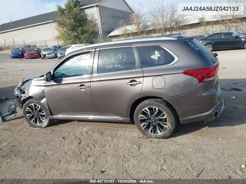 2018 Mitsubishi Outlander Phev Sel VIN: JA4J24A58JZ042133 Lot: 40710183