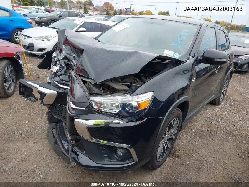 2018 Mitsubishi Outlander Sport 2.0 Es VIN: JA4AP3AU4JZ003168 Lot: 40710716