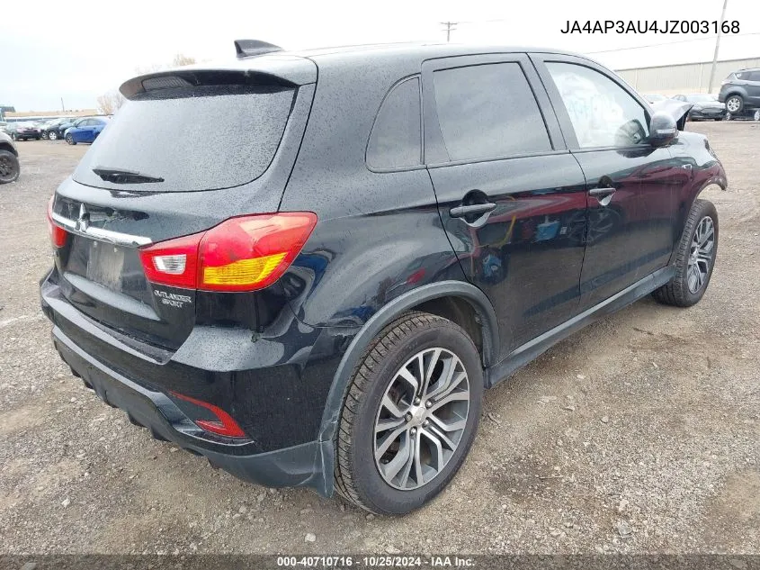 2018 Mitsubishi Outlander Sport 2.0 Es VIN: JA4AP3AU4JZ003168 Lot: 40710716