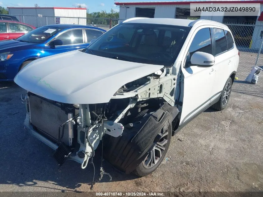 2018 Mitsubishi Outlander Le/Se/Sel VIN: JA4AD3A32JZ049890 Lot: 40710748