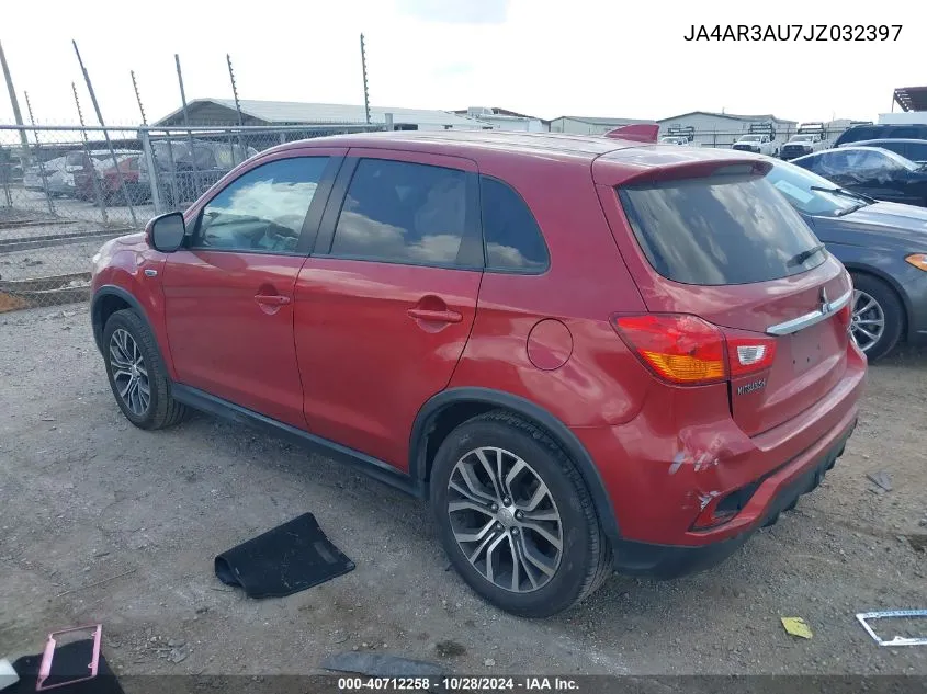 2018 Mitsubishi Outlander Sport 2.0 Es VIN: JA4AR3AU7JZ032397 Lot: 40712258