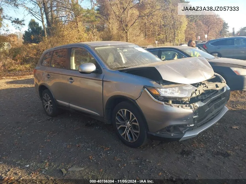 2018 Mitsubishi Outlander Es VIN: JA4AZ3A38JZ057333 Lot: 40756304