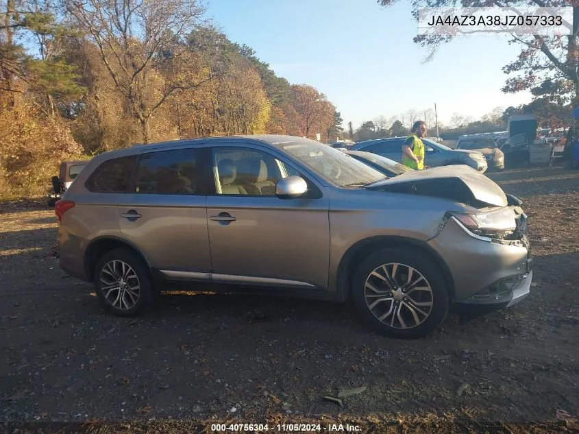 2018 Mitsubishi Outlander Es VIN: JA4AZ3A38JZ057333 Lot: 40756304