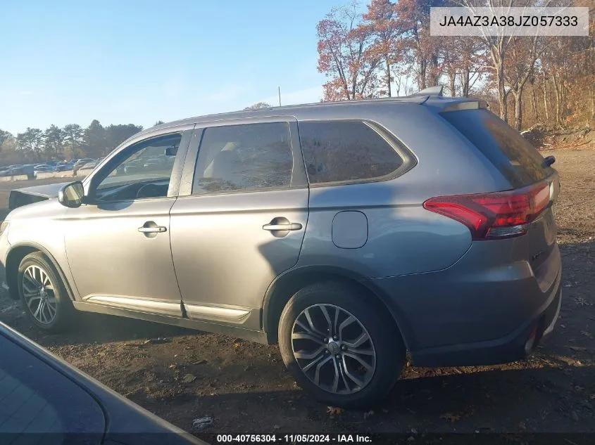 2018 Mitsubishi Outlander Es VIN: JA4AZ3A38JZ057333 Lot: 40756304