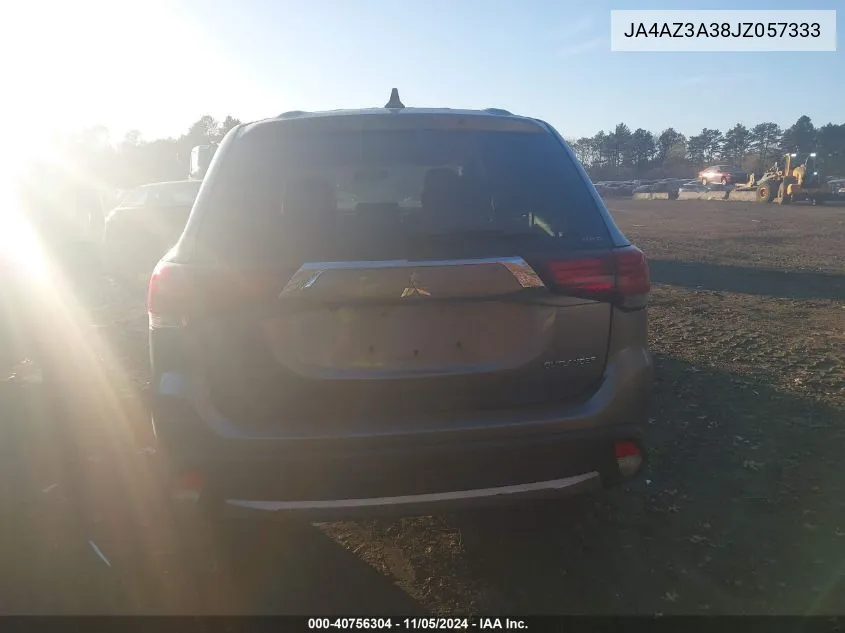 2018 Mitsubishi Outlander Es VIN: JA4AZ3A38JZ057333 Lot: 40756304