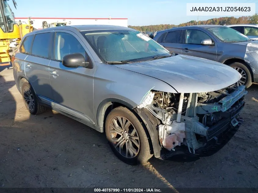 2018 Mitsubishi Outlander Es VIN: JA4AD2A31JZ054623 Lot: 40757990