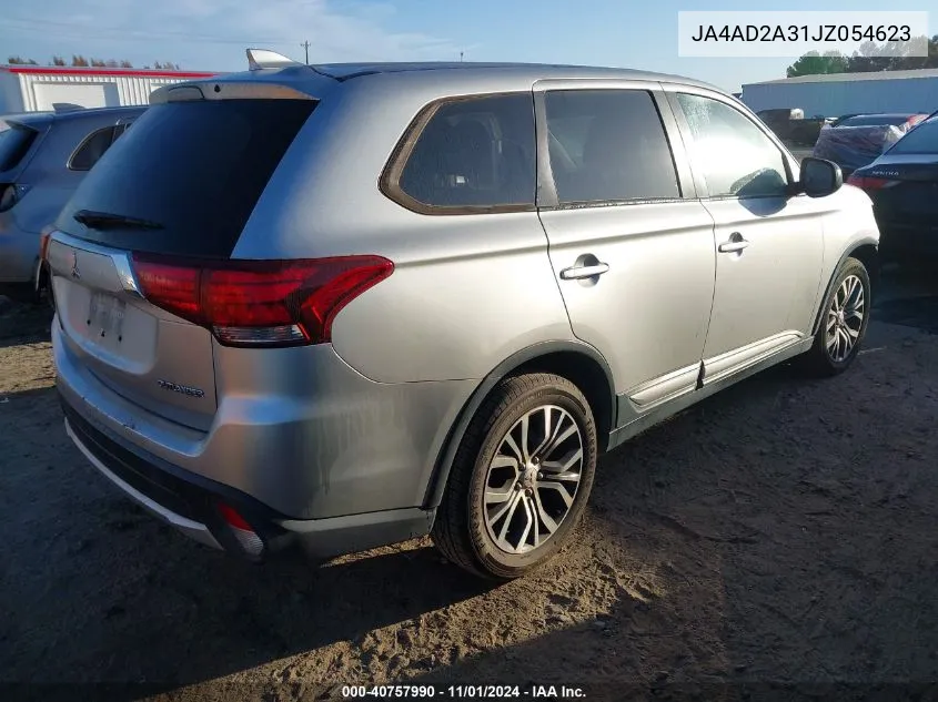 2018 Mitsubishi Outlander Es VIN: JA4AD2A31JZ054623 Lot: 40757990