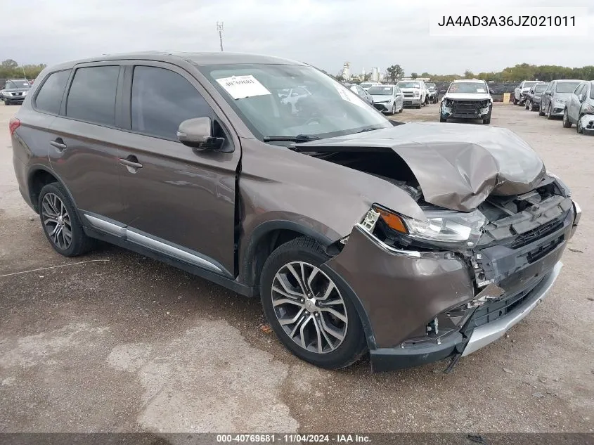 2018 Mitsubishi Outlander Se VIN: JA4AD3A36JZ021011 Lot: 40769681