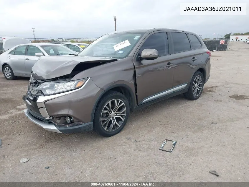 2018 Mitsubishi Outlander Se VIN: JA4AD3A36JZ021011 Lot: 40769681