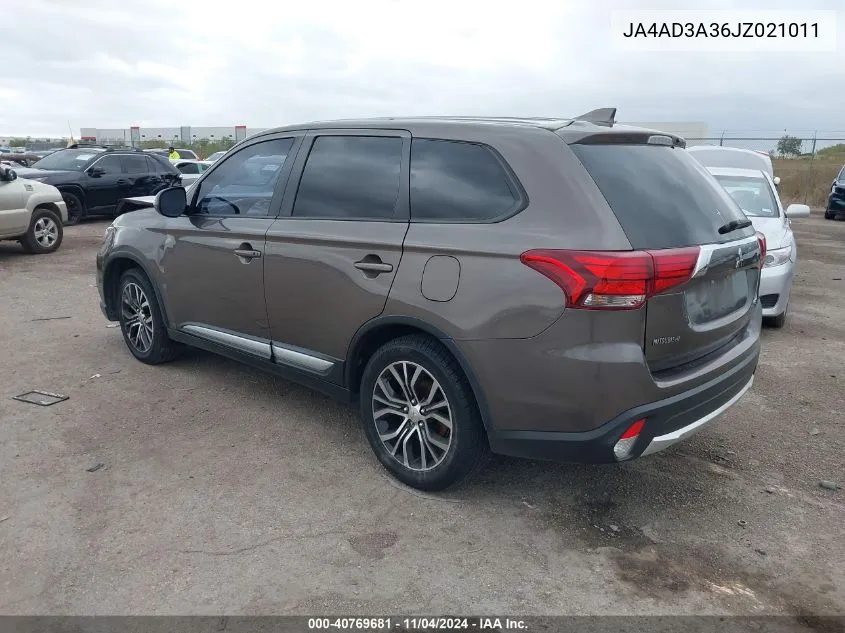 2018 Mitsubishi Outlander Se VIN: JA4AD3A36JZ021011 Lot: 40769681