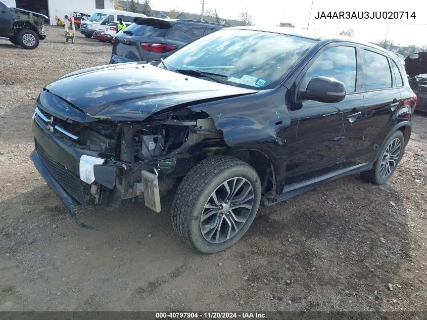 2018 Mitsubishi Outlander Sport 2.0 Es/2.0 Le VIN: JA4AR3AU3JU020714 Lot: 40797904