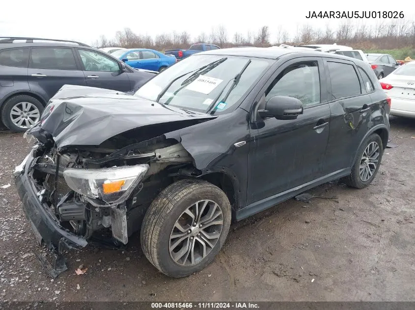 2018 Mitsubishi Outlander Sport 2.0 Es/2.0 Le VIN: JA4AR3AU5JU018026 Lot: 40815466