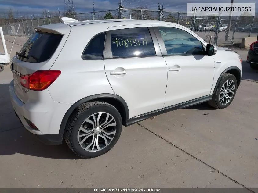 2018 Mitsubishi Outlander Sport 2.0 Es VIN: JA4AP3AU0JZ018055 Lot: 40843171