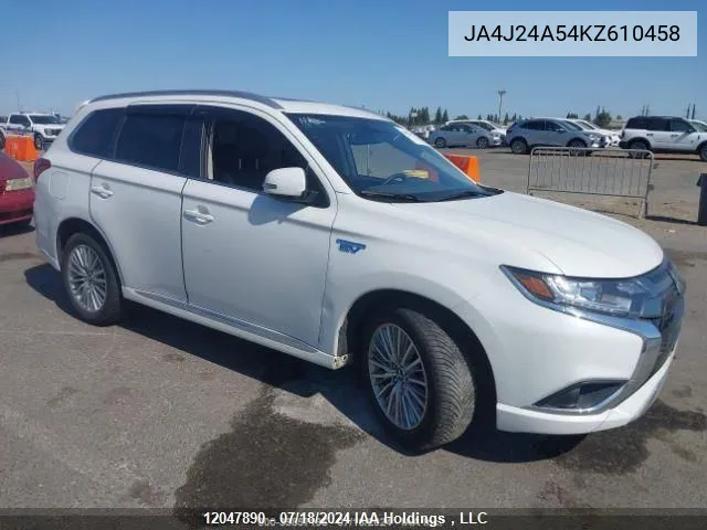 2019 Mitsubishi Outlander Phev VIN: JA4J24A54KZ610458 Lot: 12047890