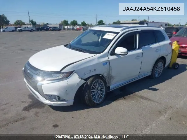 JA4J24A54KZ610458 2019 Mitsubishi Outlander Phev