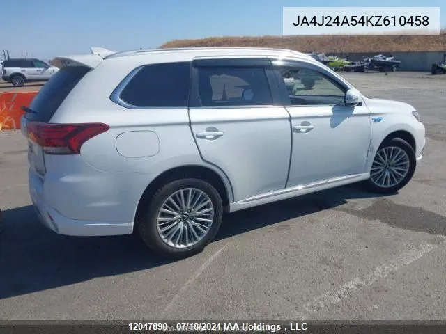 JA4J24A54KZ610458 2019 Mitsubishi Outlander Phev