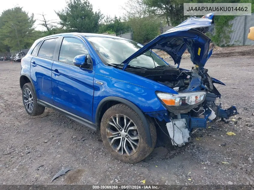 2019 Mitsubishi Outlander Sport 2.0 Es VIN: JA4AP3AU6KU014462 Lot: 39369268