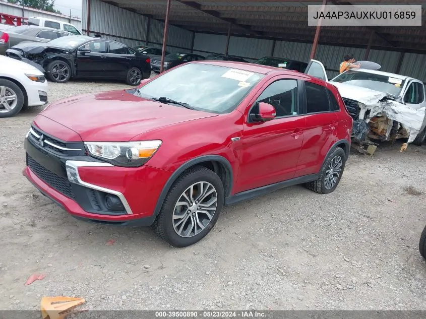 JA4AP3AUXKU016859 2019 Mitsubishi Outlander Sport 2.0 Es/2.0 Le/2.0 Sp