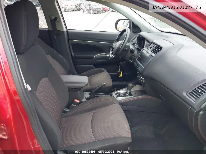 JA4AP4AU5KU027175 2019 Mitsubishi Outlander Sport 2.0 Se