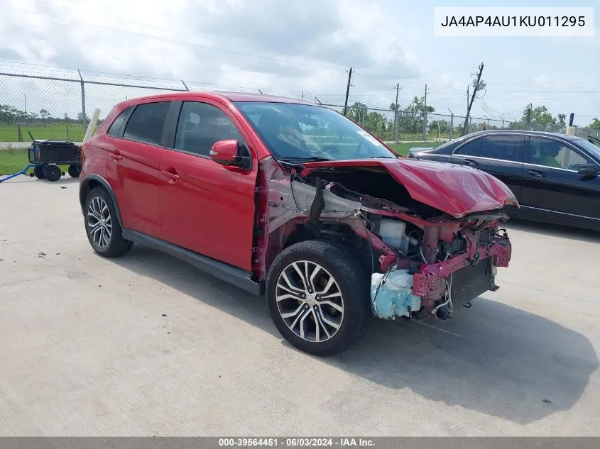 2019 Mitsubishi Outlander Sport 2.0 Se VIN: JA4AP4AU1KU011295 Lot: 39564451