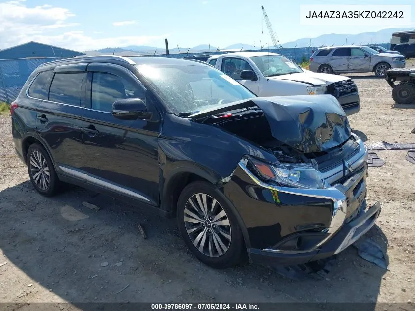 JA4AZ3A35KZ042242 2019 Mitsubishi Outlander Sel