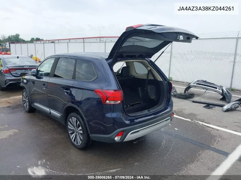 JA4AZ3A38KZ044261 2019 Mitsubishi Outlander Se