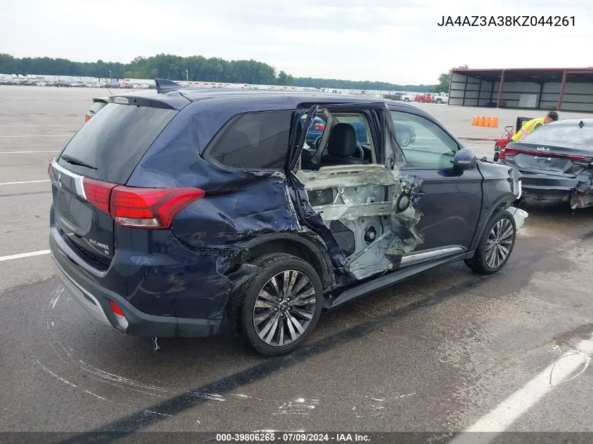 JA4AZ3A38KZ044261 2019 Mitsubishi Outlander Se