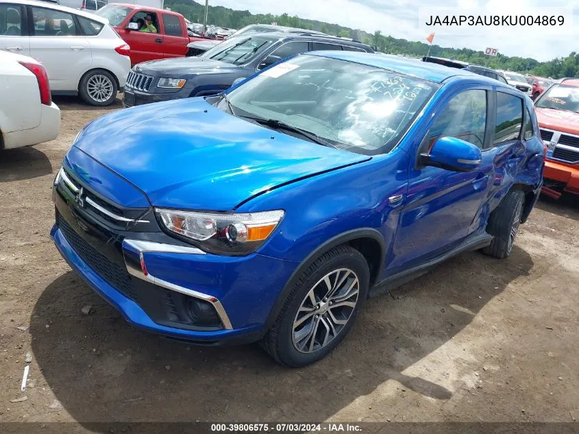 JA4AP3AU8KU004869 2019 Mitsubishi Outlander Sport 2.0 Es