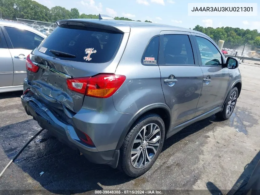 JA4AR3AU3KU021301 2019 Mitsubishi Outlander Sport 2.0 Es/2.0 Le/2.0 Se/2.0 Sp