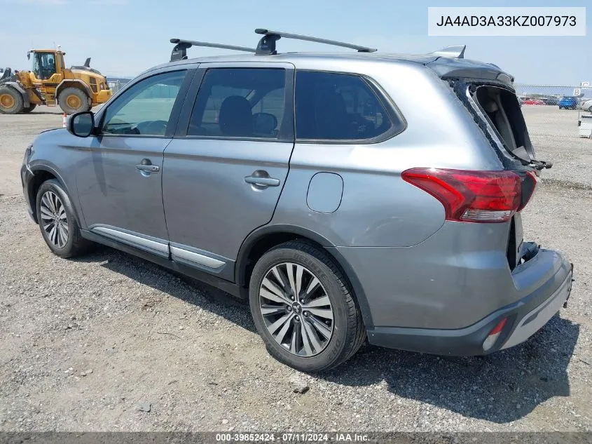 JA4AD3A33KZ007973 2019 Mitsubishi Outlander Se