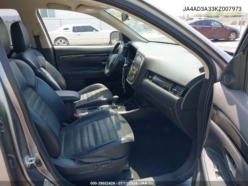 2019 Mitsubishi Outlander Se VIN: JA4AD3A33KZ007973 Lot: 39852424