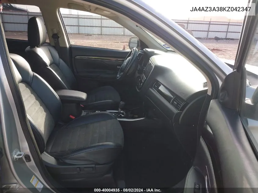 JA4AZ3A38KZ042347 2019 Mitsubishi Outlander Se