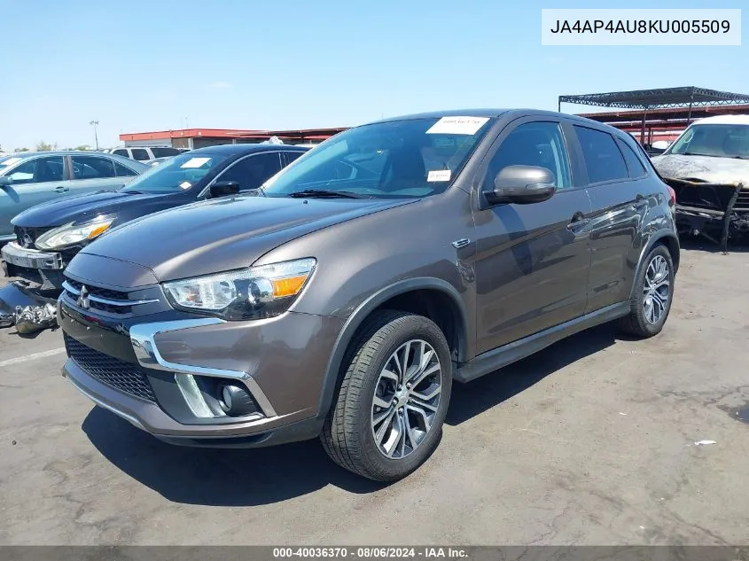 JA4AP4AU8KU005509 2019 Mitsubishi Outlander Sport 2.0 Se