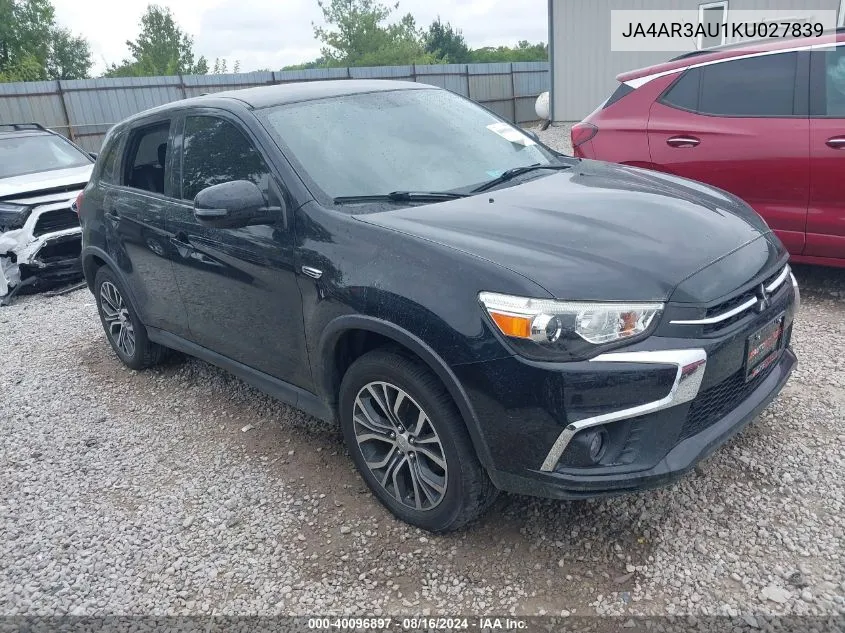 2019 Mitsubishi Outlander Sport 2.0 Es VIN: JA4AR3AU1KU027839 Lot: 40096897