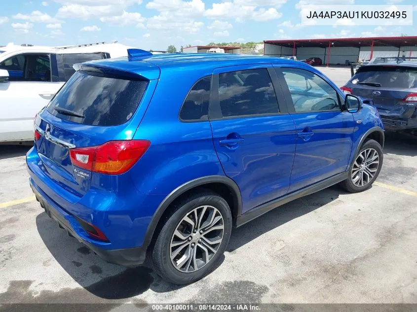 JA4AP3AU1KU032495 2019 Mitsubishi Outlander Sport 2.0 Es