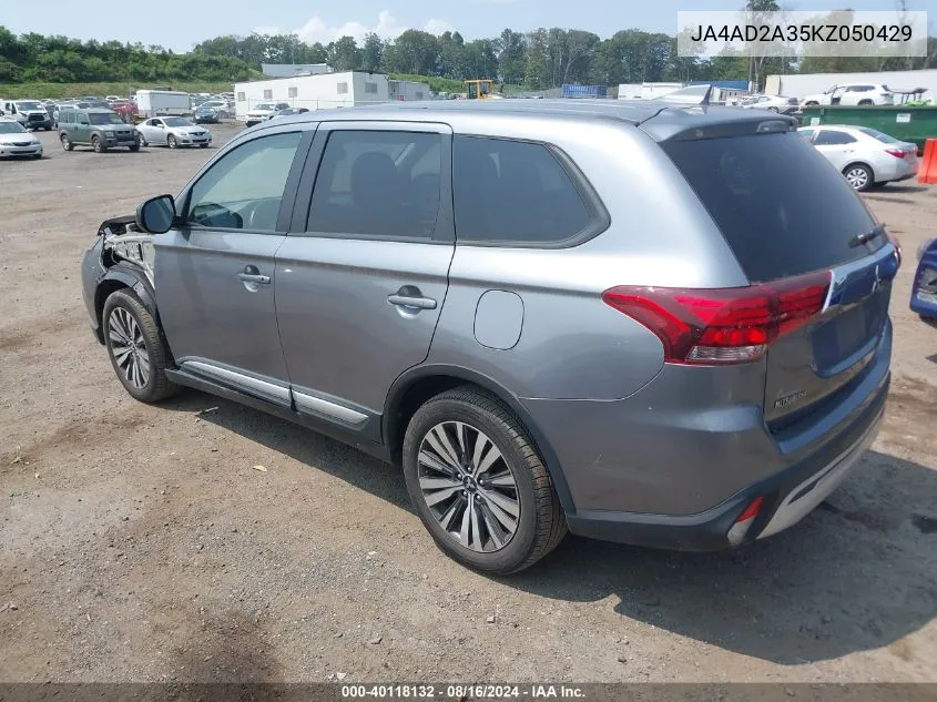 2019 Mitsubishi Outlander Es VIN: JA4AD2A35KZ050429 Lot: 40118132