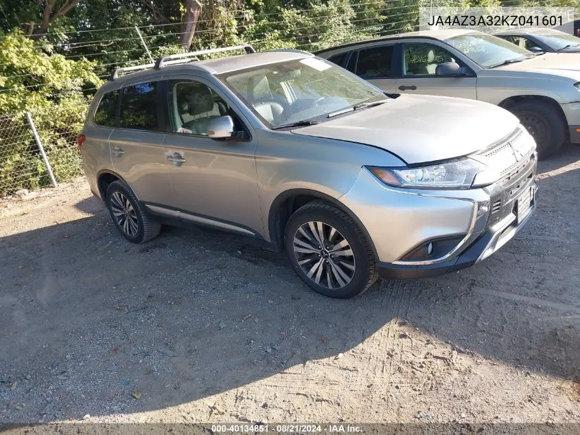 2019 Mitsubishi Outlander Sel VIN: JA4AZ3A32KZ041601 Lot: 40134851