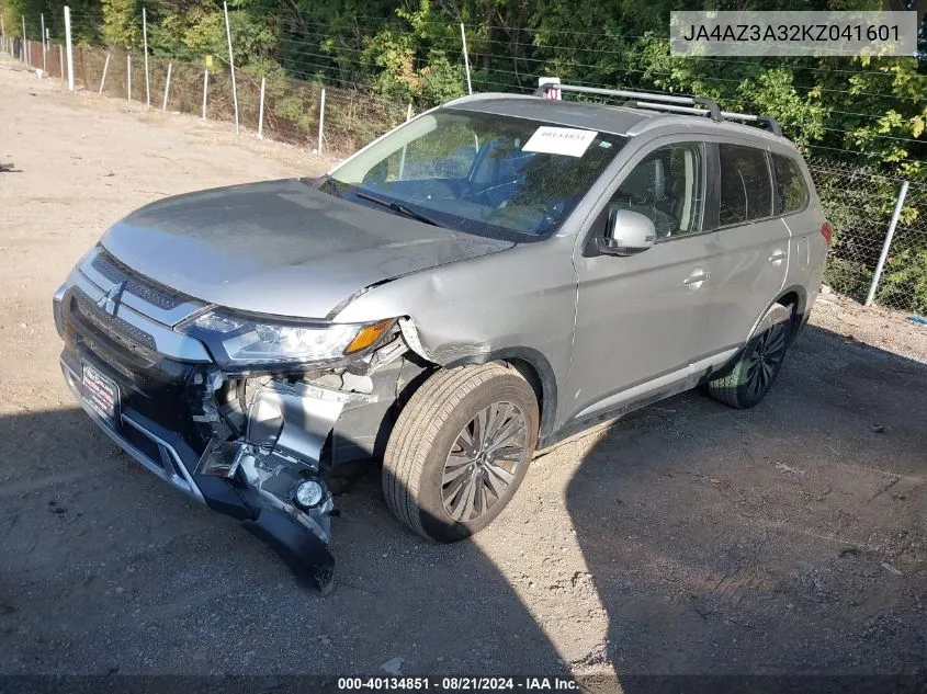 2019 Mitsubishi Outlander Sel VIN: JA4AZ3A32KZ041601 Lot: 40134851