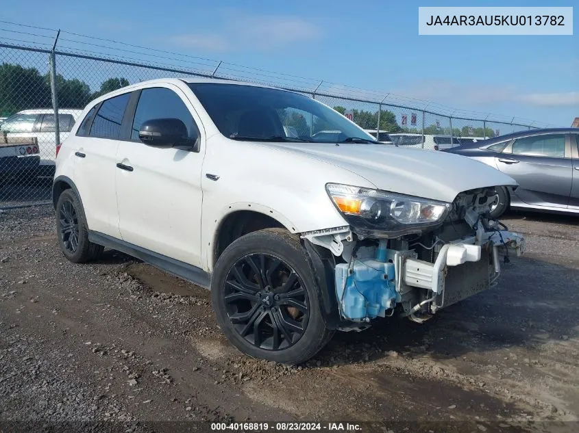 2019 Mitsubishi Outlander Sport 2.0 Le VIN: JA4AR3AU5KU013782 Lot: 40168819