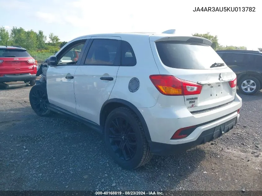 2019 Mitsubishi Outlander Sport 2.0 Le VIN: JA4AR3AU5KU013782 Lot: 40168819