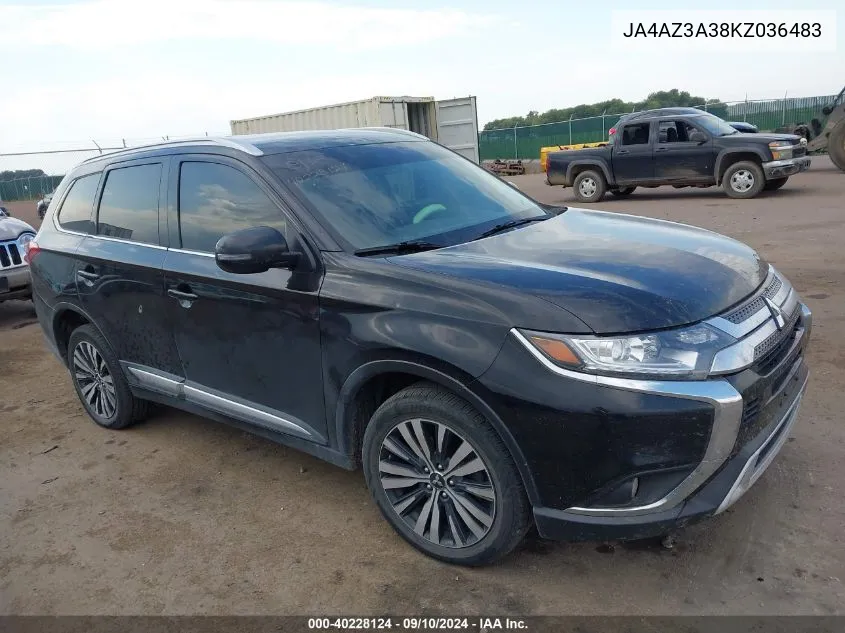 JA4AZ3A38KZ036483 2019 Mitsubishi Outlander Sel