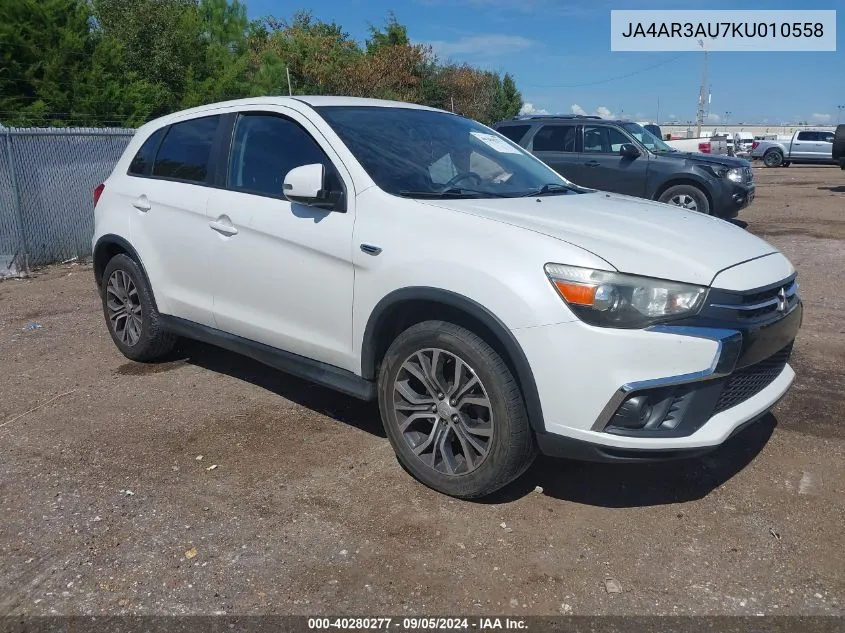 JA4AR3AU7KU010558 2019 Mitsubishi Outlander Sport 2.0 Es/2.0 Le/2.0 Se/2.0 Sp