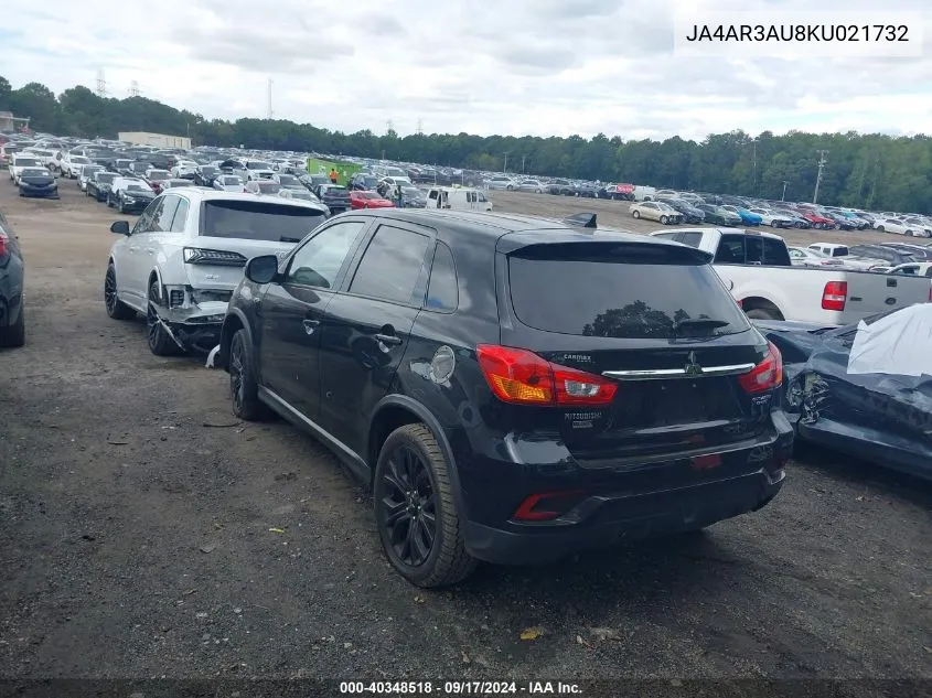 2019 Mitsubishi Outlander Sport 2.0 Le VIN: JA4AR3AU8KU021732 Lot: 40348518