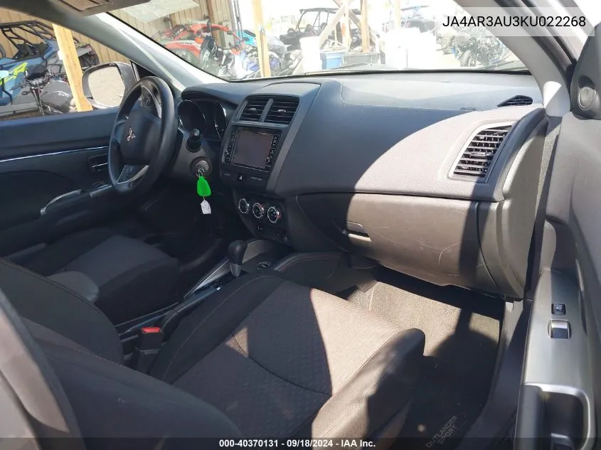 JA4AR3AU3KU022268 2019 Mitsubishi Outlander Sport 2.0 Es