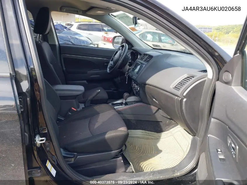 JA4AR3AU6KU020658 2019 Mitsubishi Outlander Sport 2.0 Sp