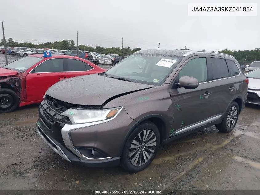 2019 Mitsubishi Outlander Se/Sel/Le VIN: JA4AZ3A39KZ041854 Lot: 40375598